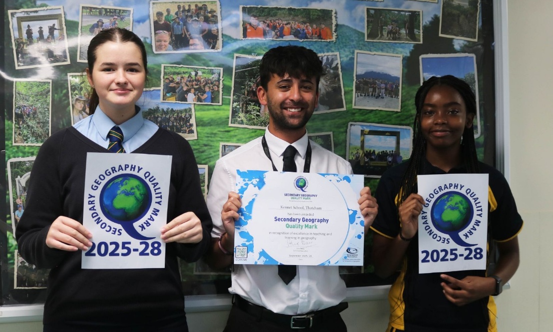 Kennet School receives Secondary Geography Quality Mark accreditation